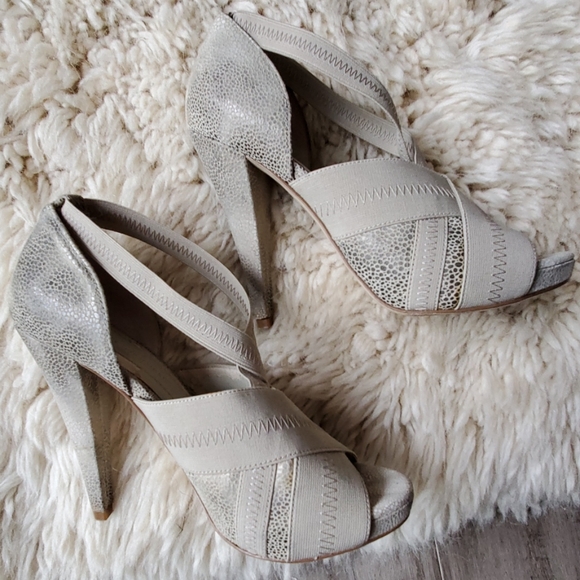 BCBGeneration Angelique Strappy Snakeskin Sandals - Picture 7 of 7